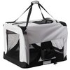 Pawsmark Soft-Sided Mesh Foldable Pet Travel Carrier, Airline Approved Pet Bag for Dogs and Cats, Large QI003702GY.L